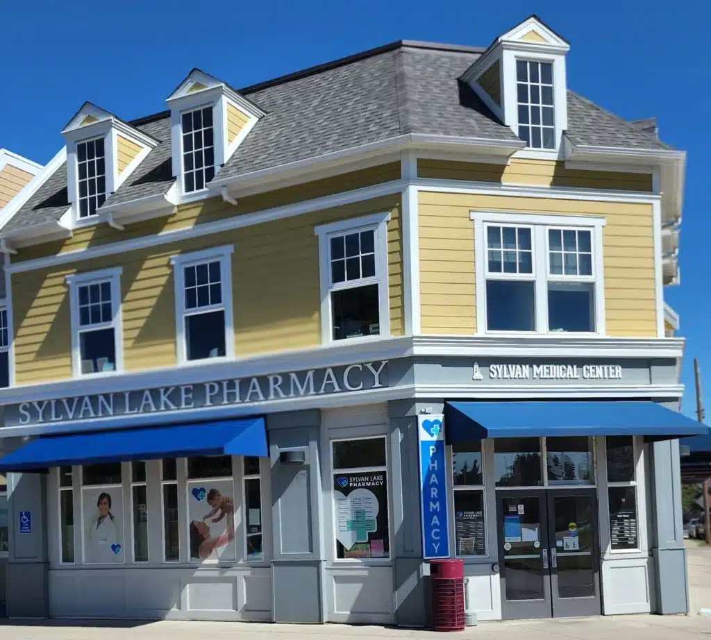 Sylvan Lake Pharmacy and Medical Center building exterior.