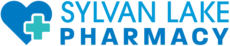 Sylvan Lake Pharmacy logo with heart and cross